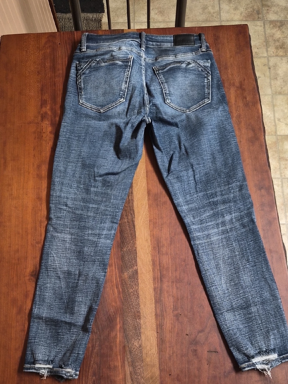 Buckle Black Classic Distressed Blue Denim Jeans